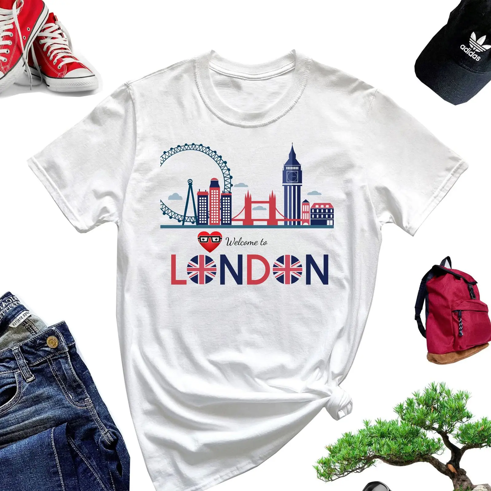 Vintage Fashion London - Welcome to London T Shirt England