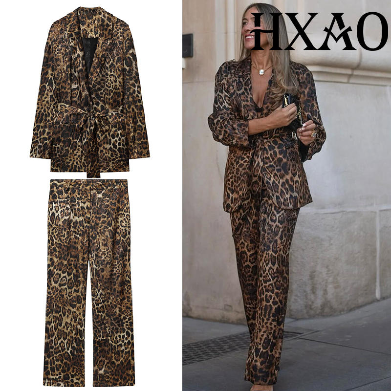 HXAO Leopard Pants Sets 2 Piec - đánh giá và giá Vintage Fashion Jacket