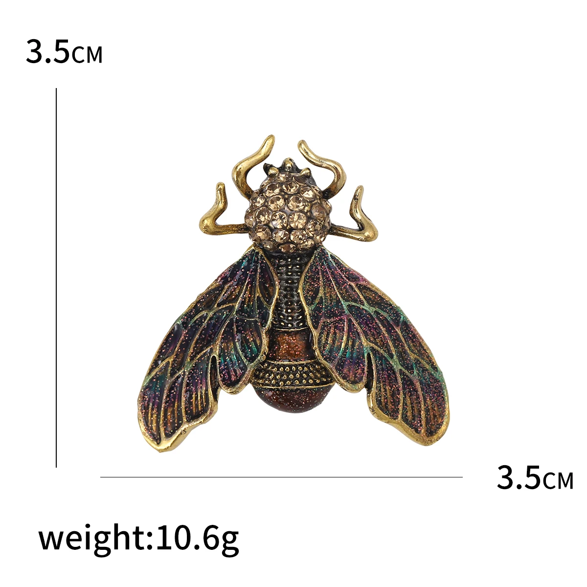 Vintage Rhinestone Bug Brooche - đánh giá và giá Vintage Fashion Bug