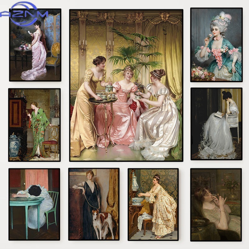 The Renaissance Women Portrait - đánh giá và giá Vintage Fashion Wall Art