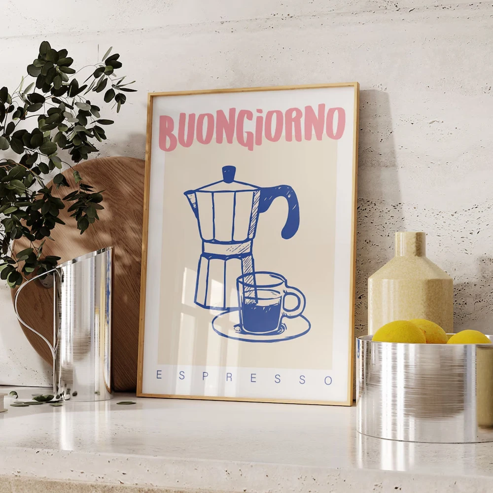 Modern Coffee Espresso Wall Ar - đánh giá và giá Vintage Fashion Wall Art