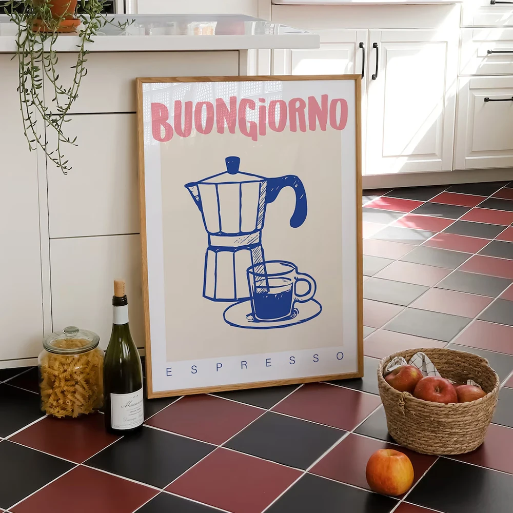 Modern Coffee Espresso Wall Ar - đánh giá và giá Vintage Fashion Wall Art