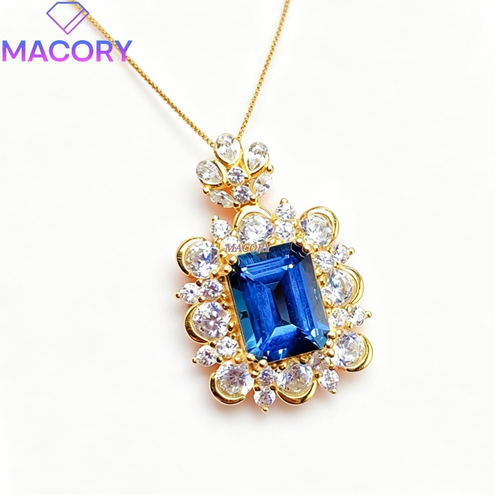Natural London Blue Topaz Pend - đánh giá và giá Vintage Fashion London