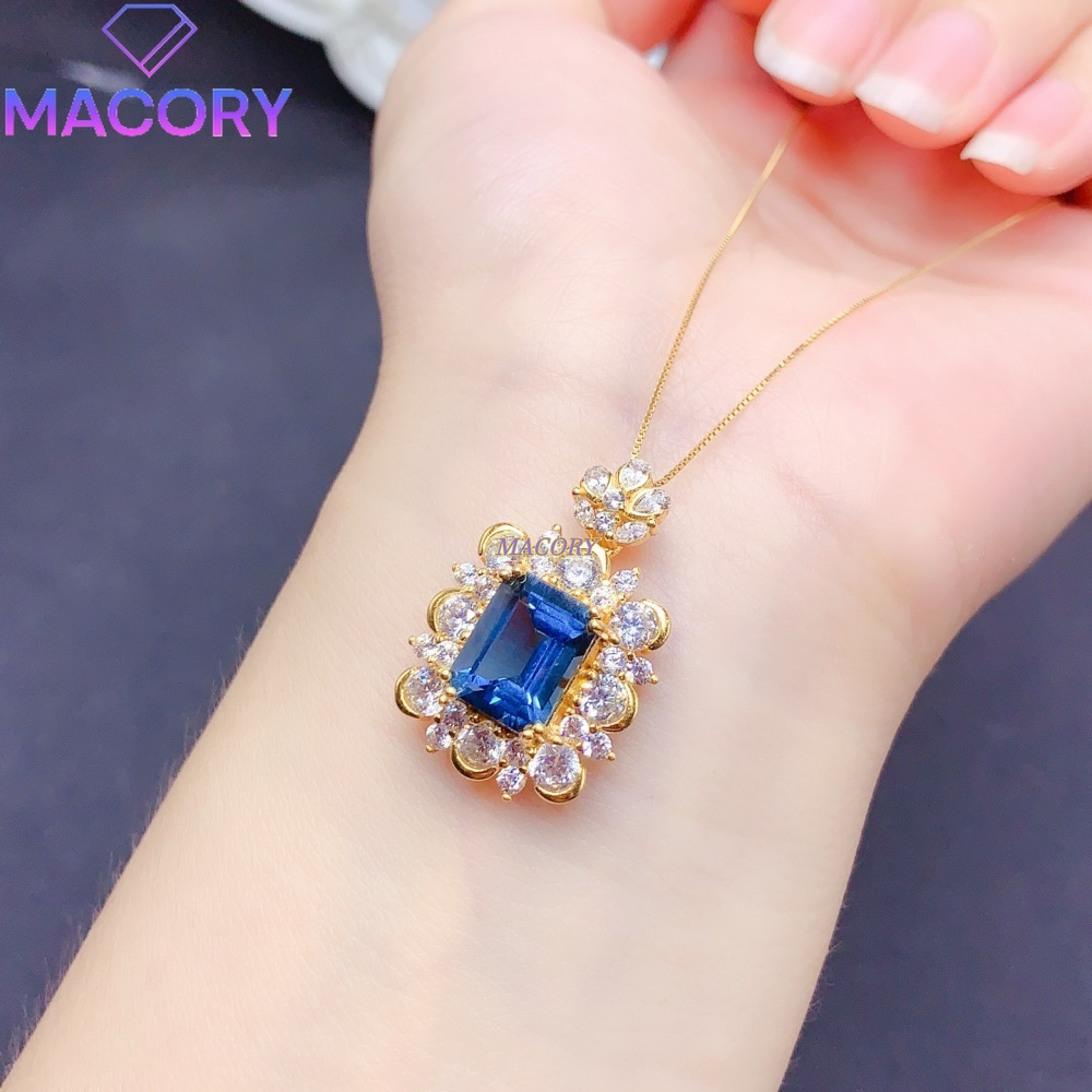 Natural London Blue Topaz Pend - đánh giá và giá Vintage Fashion London
