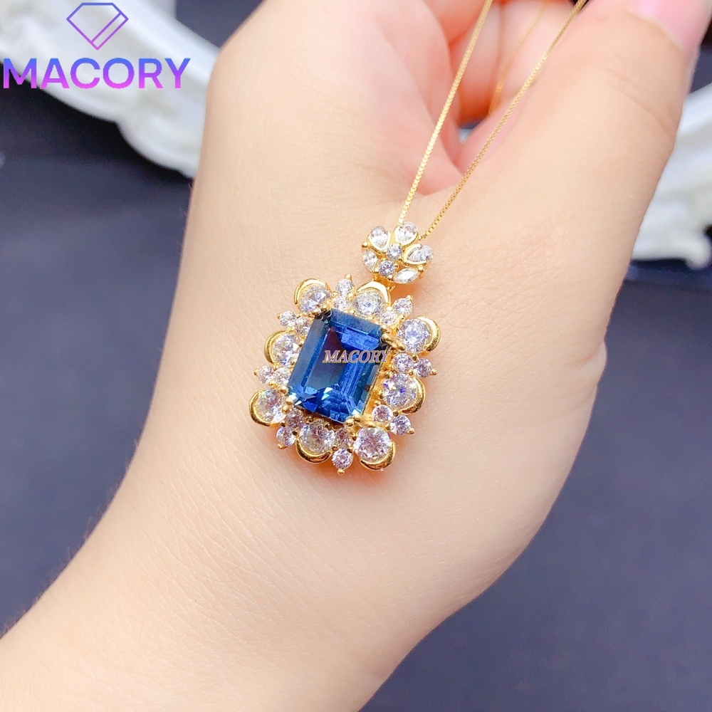 Natural London Blue Topaz Pend - đánh giá và giá Vintage Fashion London