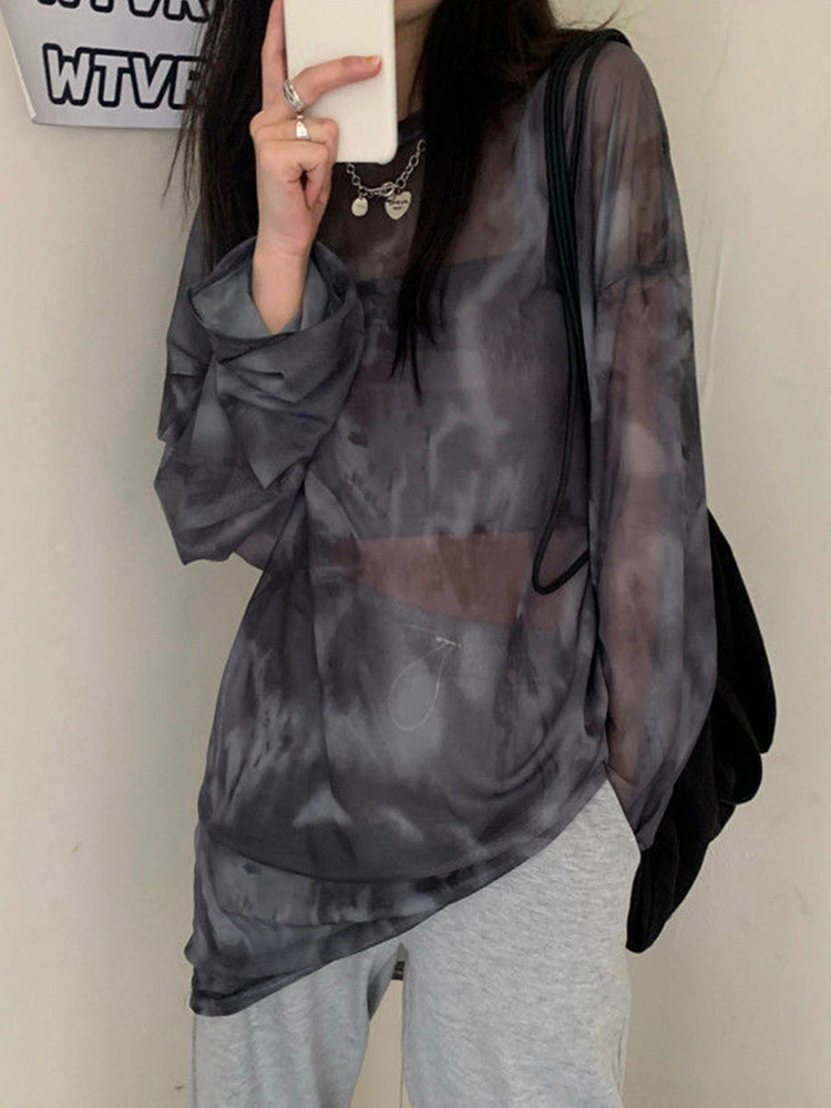 T-shirt Women Tie Dye Long Sle - đánh giá và giá Tie Dye Shirt Vintage