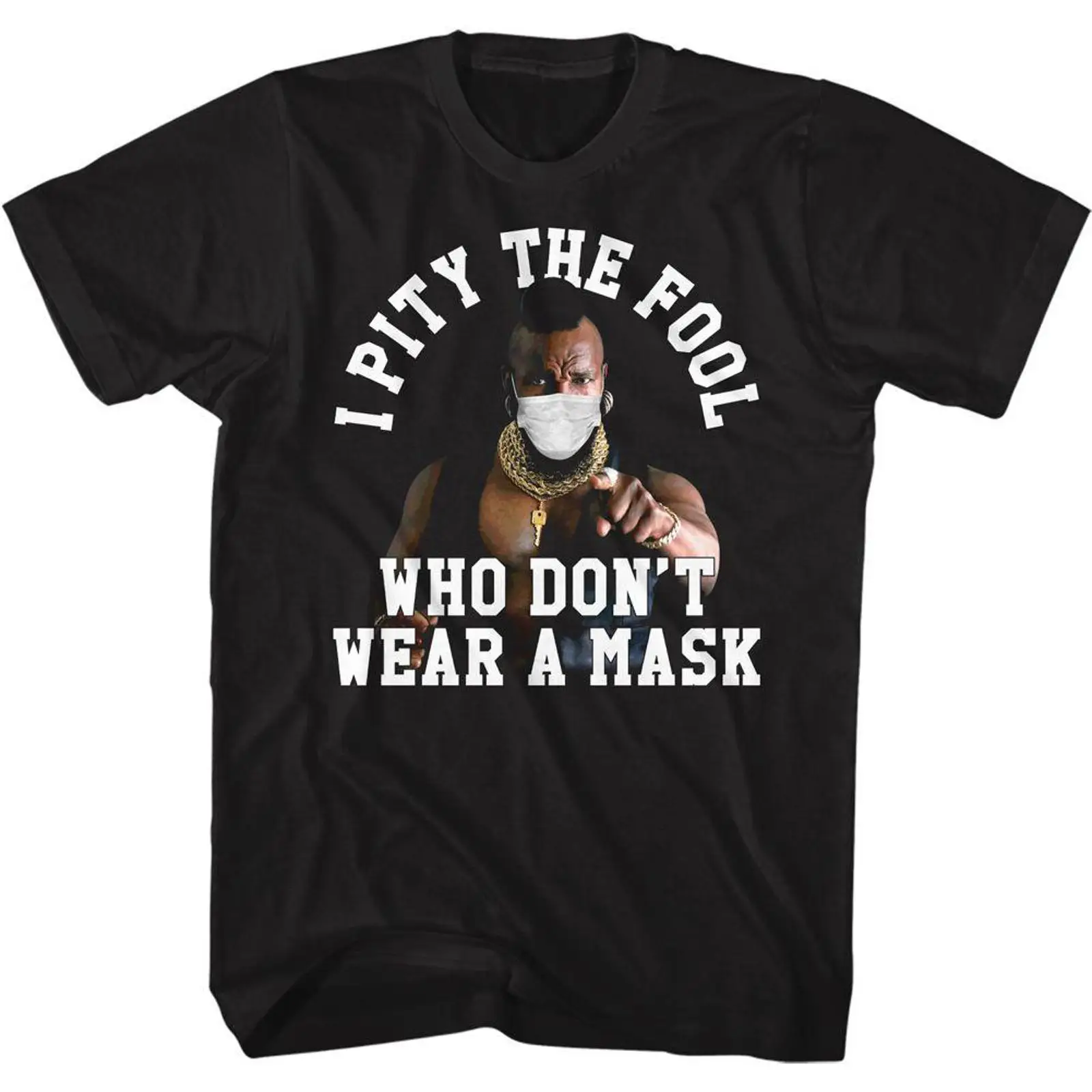 Mr T Pity The Fool Mask Shirt  - đánh giá và giá Vintage Fashion Icons