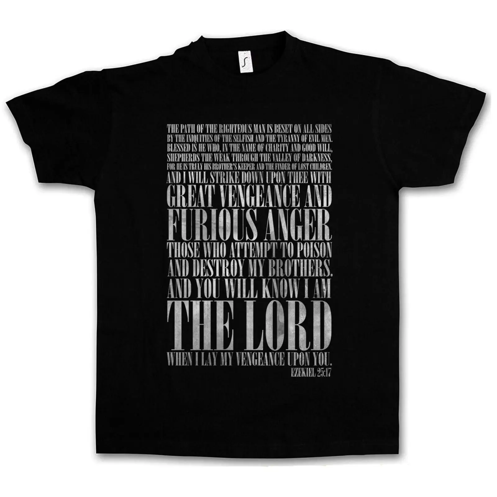 EZEKIEL 25 17 T SHIRT Pulp Fic - đánh giá và giá Vintage Vegas Fashion