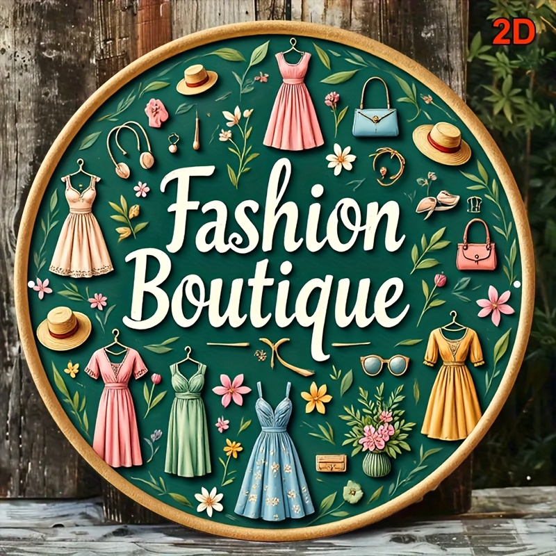 Vintage Fashion Metal Wall Sig - đánh giá và giá Vintage Fashion Store