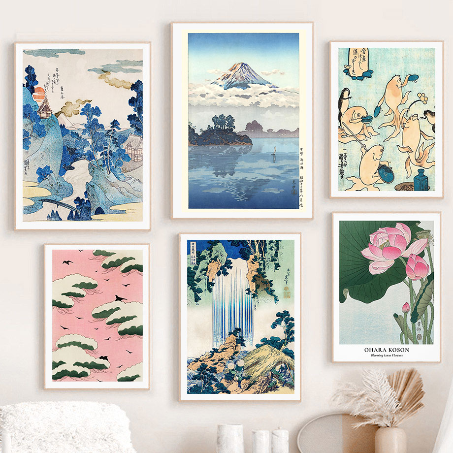 Hokusai Ohara Koson Japanese A - đánh giá và giá Vintage Fashion Wall Art