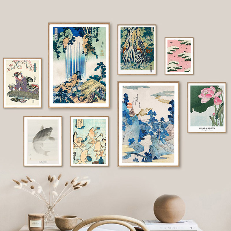 Hokusai Ohara Koson Japanese A - đánh giá và giá Vintage Fashion Wall Art