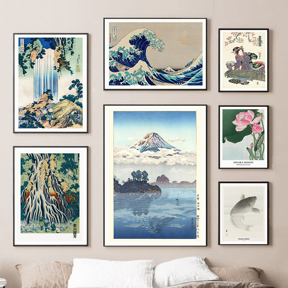 Hokusai Ohara Koson Japanese A - đánh giá và giá Vintage Fashion Wall Art