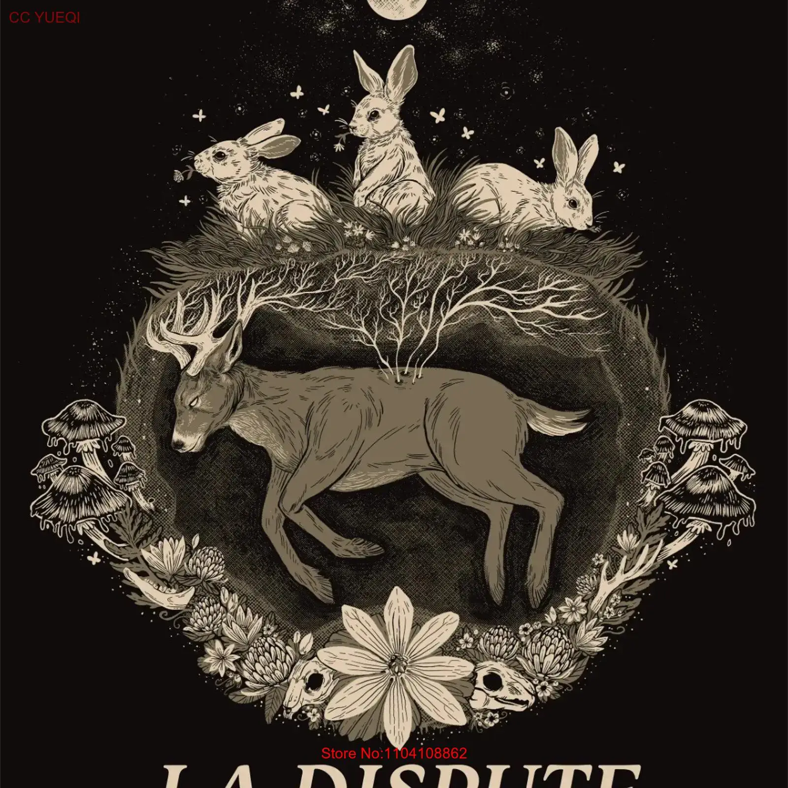 La Dispute Black T Shirt Cotto - đánh giá và giá Vintage Fashion La