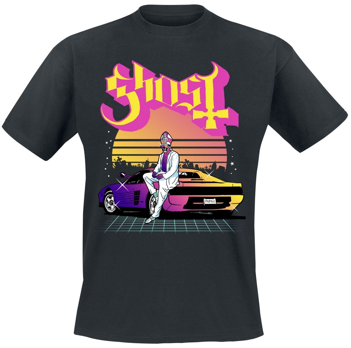 Ghost Vintage Band Logo Print  - đánh giá và giá Vintage Fashion Icons