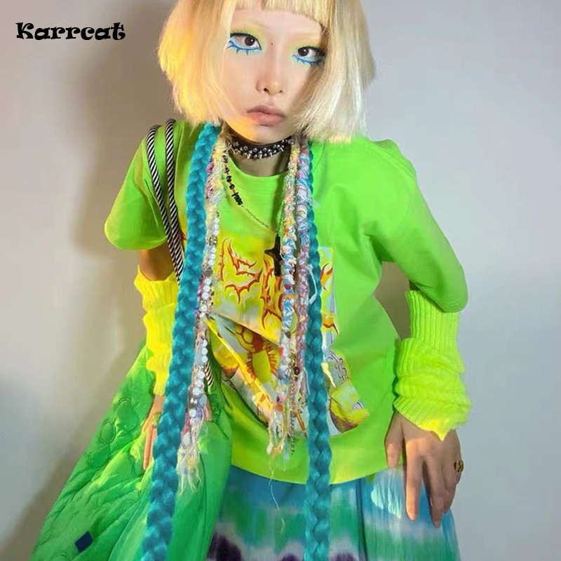 Karrcat Y2k Thẩm Mỹ T-Shirt 20 - đánh giá và giá Tie Dye Shirt Vintage