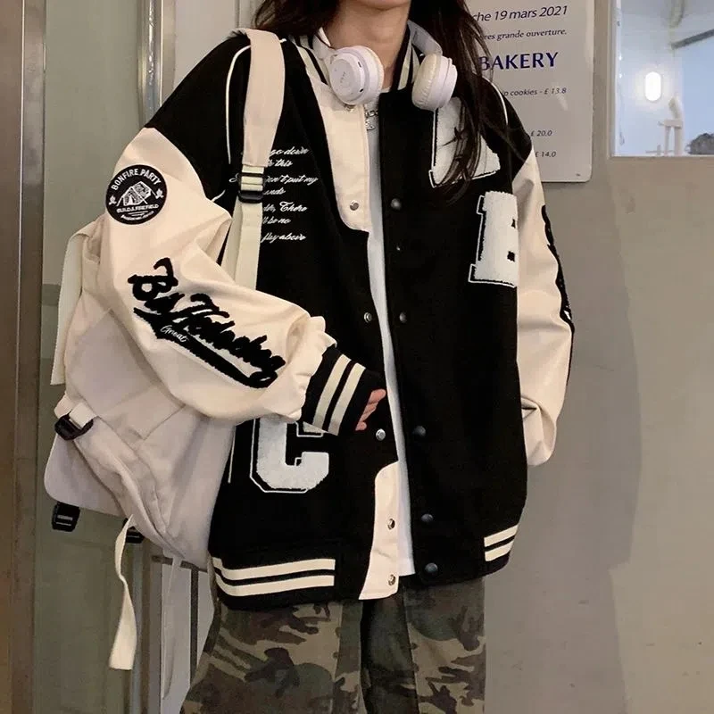 Y2k Lamb Wool Bomber Jacket Fe - đánh giá và giá Varsity Jacket Wool