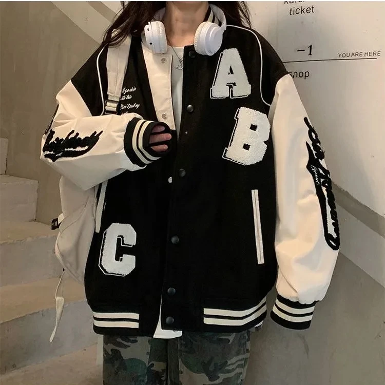 Y2k Lamb Wool Bomber Jacket Fe - đánh giá và giá Varsity Jacket Wool