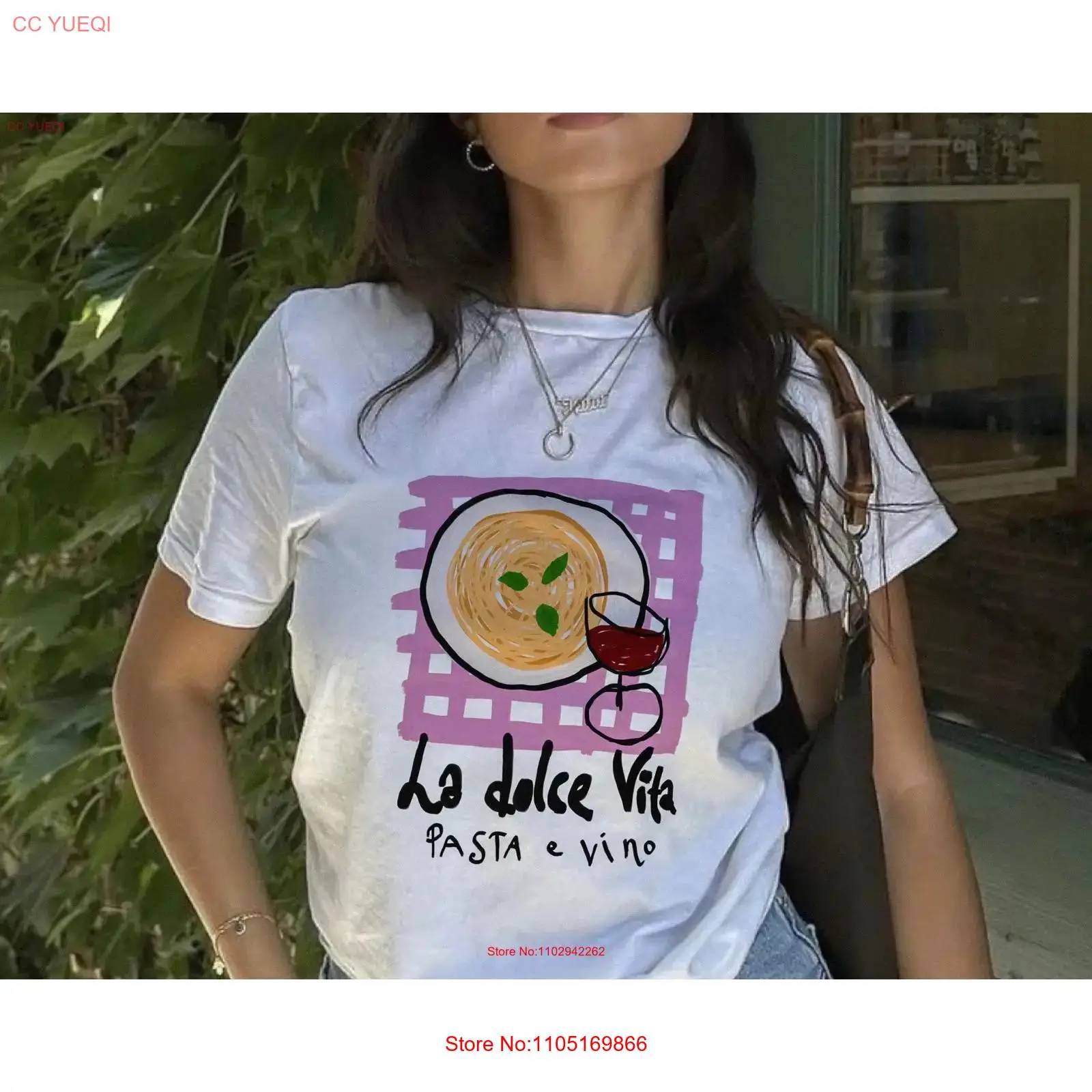La Dolce Vita Pasta T Shirt vi - đánh giá và giá Vintage Fashion La