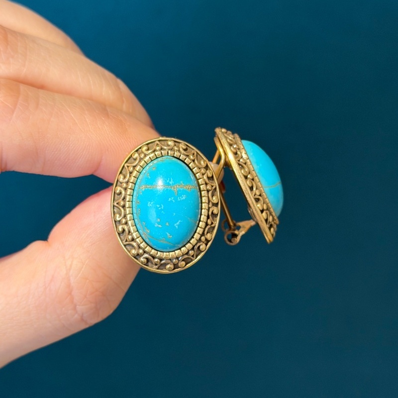 Vintage Oval Sea Blue Natural  - đánh giá và giá Vintage Fashion Trends 2026