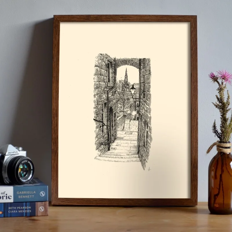 Vintage Edinburgh Castle Pen I - đánh giá và giá Vintage Fashion Wall Art