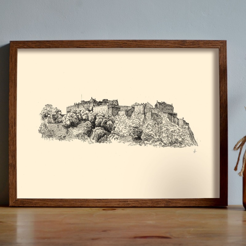 Vintage Edinburgh Castle Pen I - đánh giá và giá Vintage Fashion Wall Art