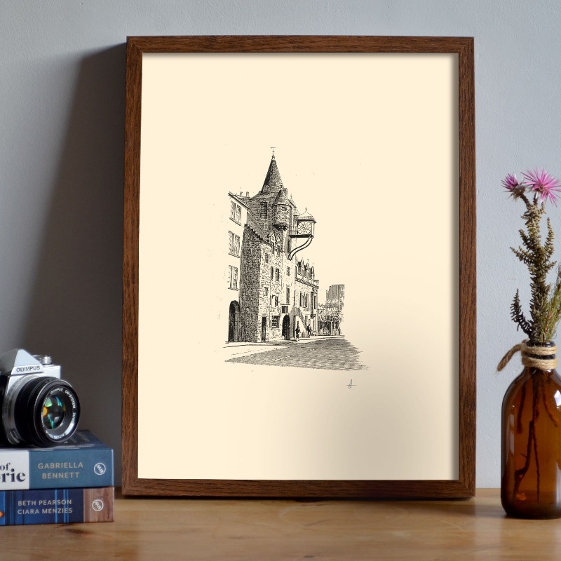 Vintage Edinburgh Castle Pen I - đánh giá và giá Vintage Fashion Wall Art
